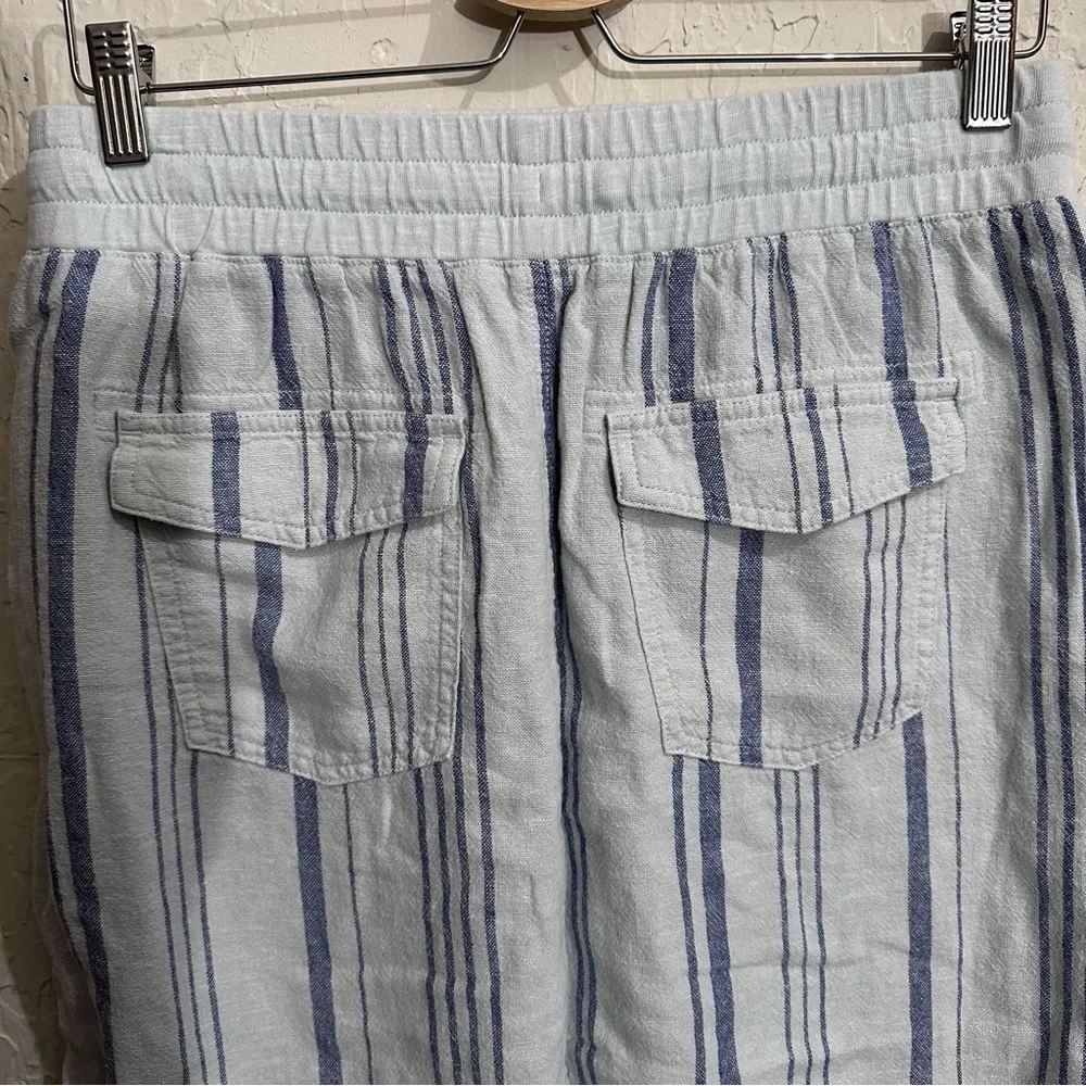 NWT SPLENDID Blue Stripe‎ Drawstring SKIRT MEDIUM​​​​​​​​​​